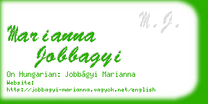 marianna jobbagyi business card