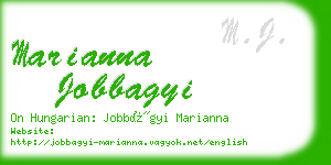 marianna jobbagyi business card